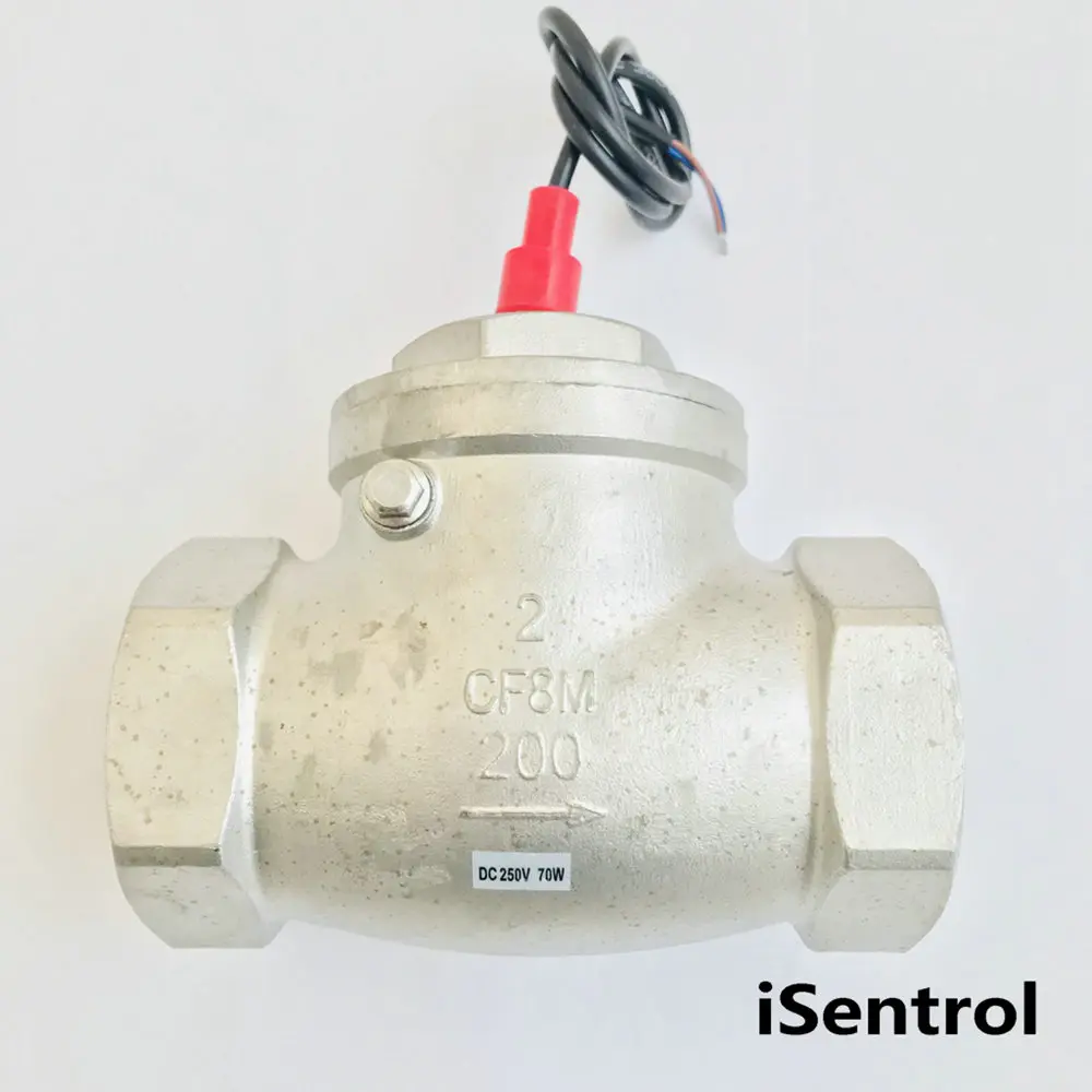 

USB-FS20TS Normally open Circuit Baffle Flow Switch 70W Max Load DC250V 0.3A Max Reliable BSP G2" Female made of Brass
