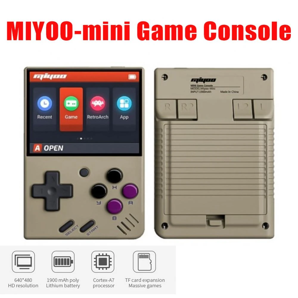 Mini Video Game Console Retro GBA Arcade Pocket Game Console Nostalgic Bulti-in 2500 Games Handheld Game Console Player Gifts