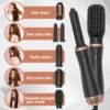 6 In 1 Hair Dryer Hot Comb Set Professional Curling Iron Hair Straightener Styling Tool Curler And Straightening Heating Brush 3