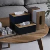 Tissue Box Table Napkin Rings Tissue case Paper Box Container Bamboo Cover Solid Wood Storage Box Home Table Decoration 1