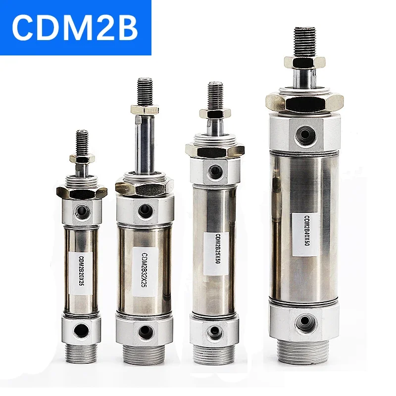 

CDM2B CM2B16/20/25/32/40 Series SMC Type Stainless Steel Magnetic Ring 25-500mm Stroke Double Acting Mini Pneumatic Air Cylinder