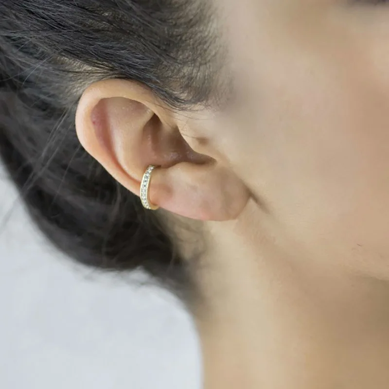 Ear Clip Earrings Korea Circle Ear Cuffs Fake Piercing Cuff Earrings ear clip earrings clip earrings ear clip ear accessories Accessories Set For Women Trend Jewelry SIPENGJEL