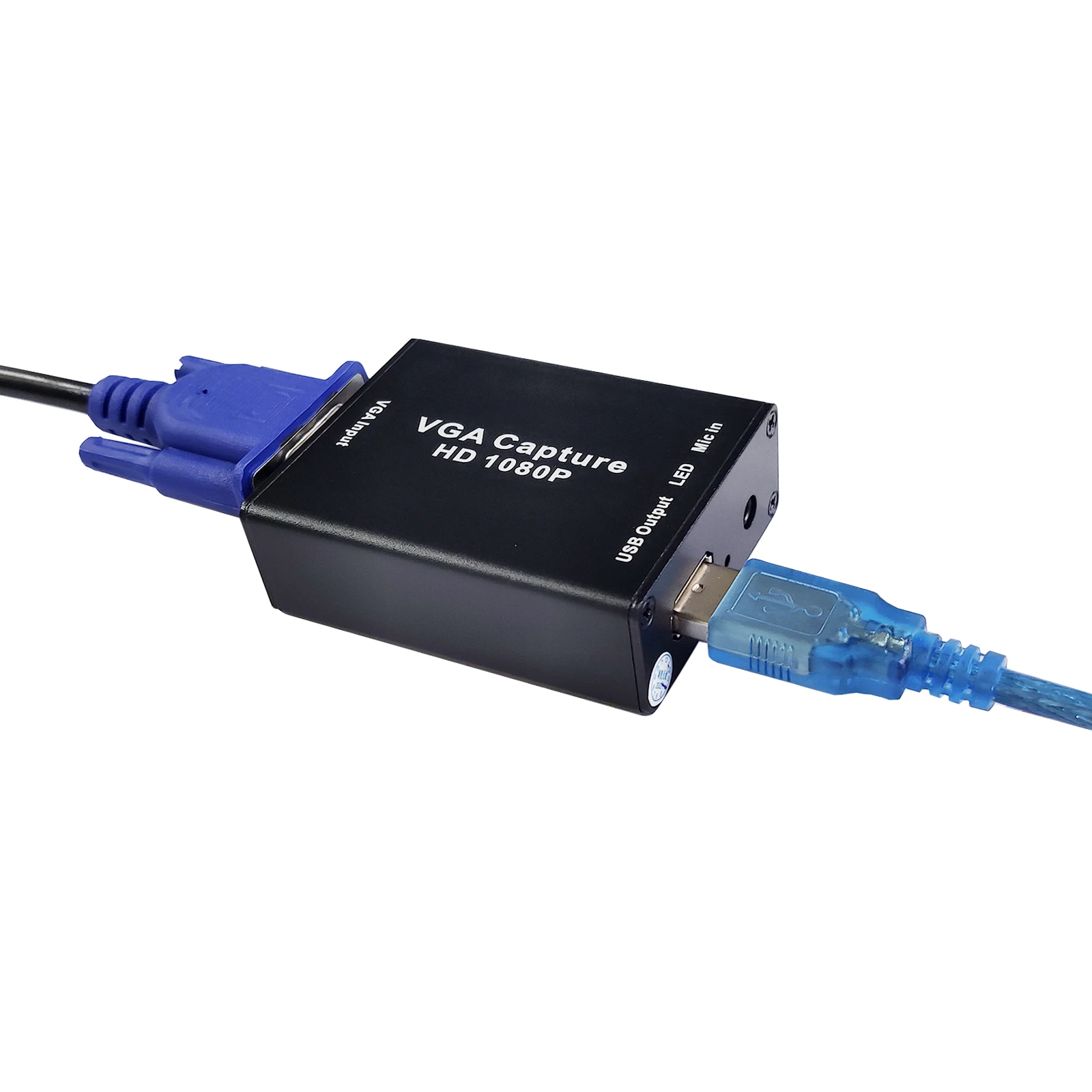 VGA to USB adapter converter with audio and video capture card 1080p Drive-free high-difinition picture quarity 5