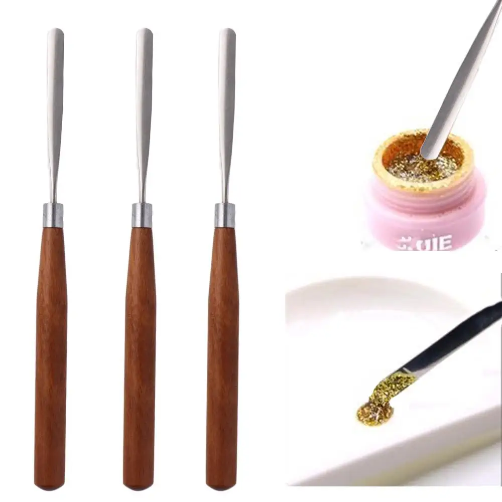 

1 Pcs Cream Stirring Mix Color Blender Mixing Foundation Stick Makeup Spatula Stirring Rod Nail Art Spatula Manicure Tools