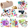 Cat Toys Mouse Shape Balls Foldable Cat Kitten Play Tunnel Chat Funny Cat Tent Mouse Supplies Simulation Fish Cat Accessories 2
