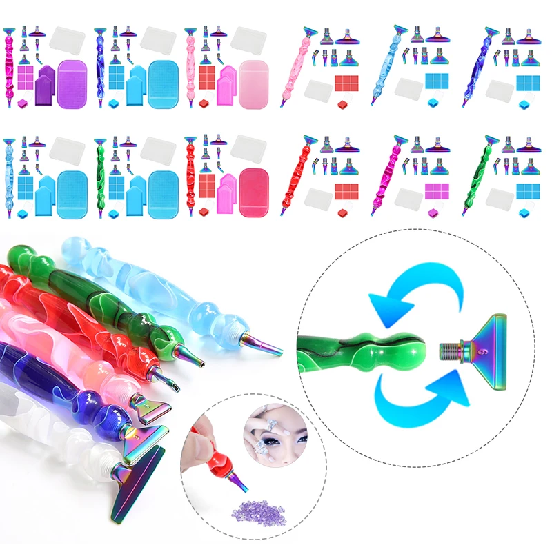 5d Diamond Painting Kits Metal Point Drill Pen Diy Art Crafts
