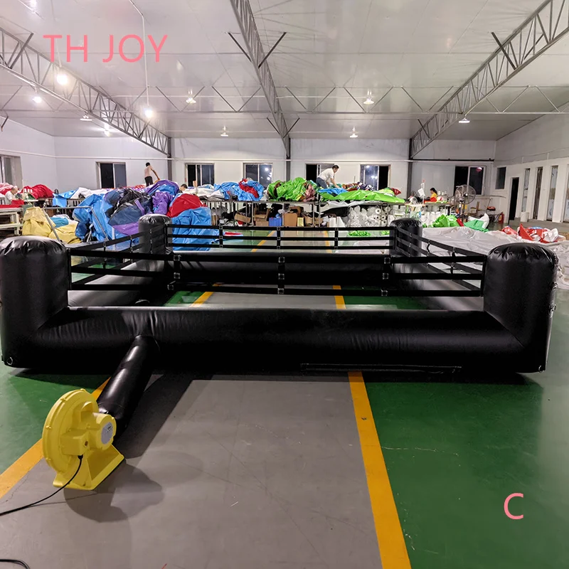 fast air shipping to door, 4x4m 13x13ft customized Interactive Inflatable Wrestling Boxing Ring Game joust games field 4