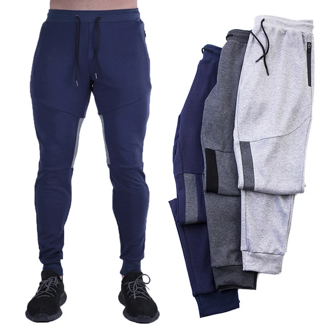 Pantalones de chándal ajustados para hombre, ropa deportiva para correr,  gimnasio, Fitness, entrenamiento, marca Crossfit, otoño - AliExpress