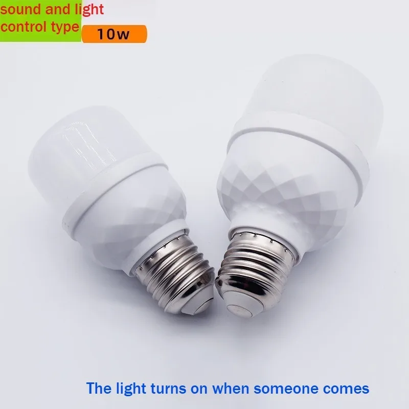 Radar Motion Sensor & Sound-Light Control Bulbs (2 Types)-Auto On/Off LED for Corridor Staircase,Separate Human Induction