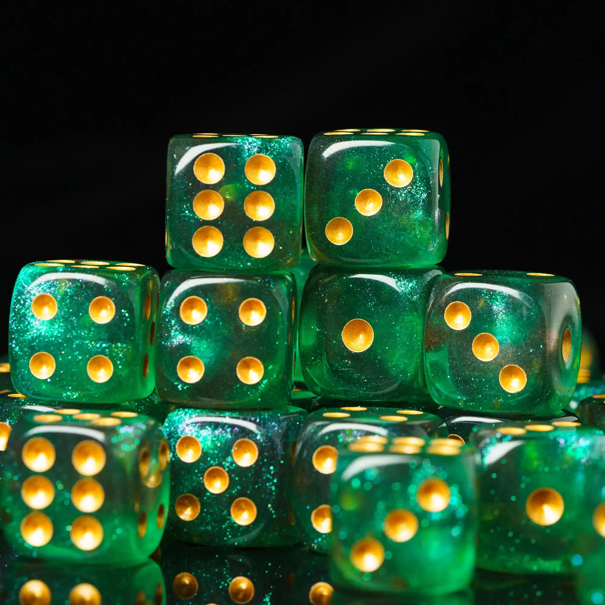 Dice Set 10Pcs D6 Six Sides Dice 16mm Funny Games Dice for RPG Club Gambling Desktop Party Bar Board Game Table Accessories