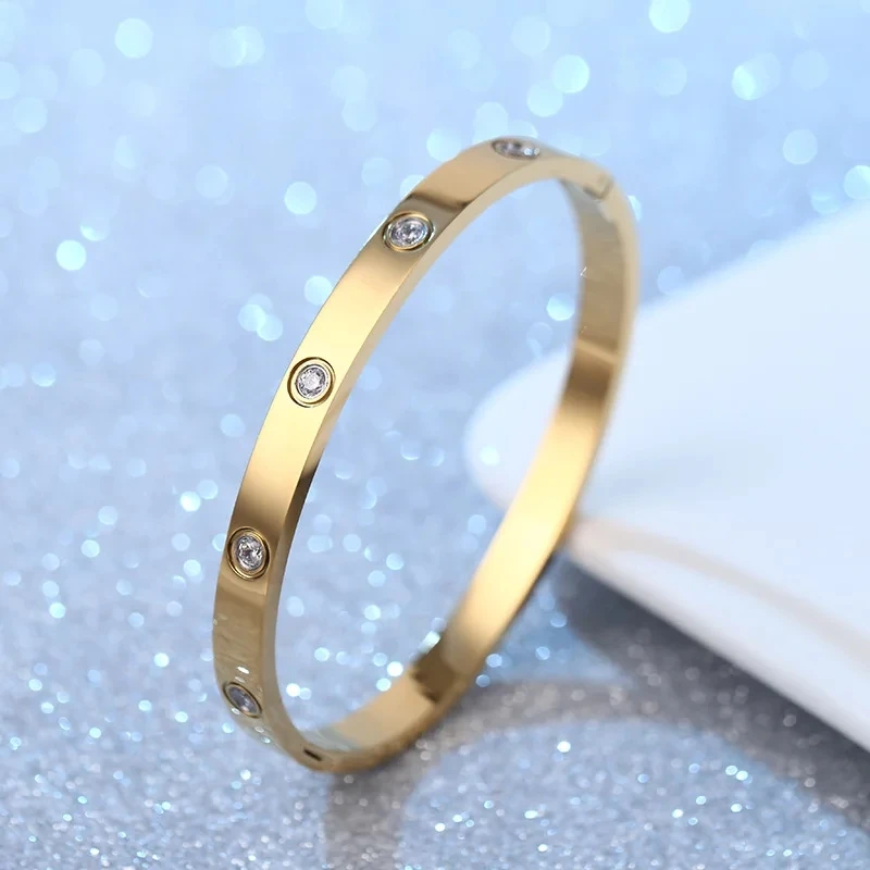 Bangle Bracelet Cuff Bracelets For Women Stainless Steel Fashion Jewelry Charm Crystal bangle bracelet crystal bracelets stainless steel bracelet