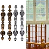 1Pair 1/12 Scale Miniature Door Handles Dollhouse Mini Furniture Retro Door Handle Model DIY Dollhouse Metal Accessories 1