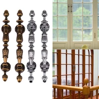 1Pair 1/12 Scale Miniature Door Handles Dollhouse Mini Furniture Retro Door Handle Model DIY Dollhouse Metal Accessories 1