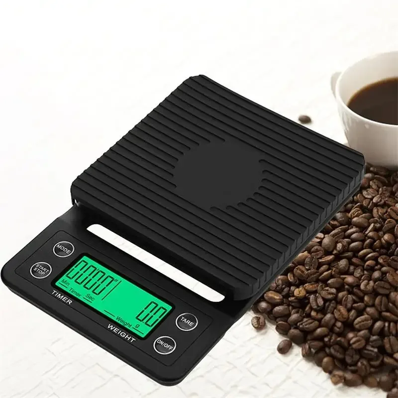 

1pc Black Precision Coffee Dropping Scale 0.1g Coffee Dropping Scale With Timer Digital Kitchen High Precision LCD Scale