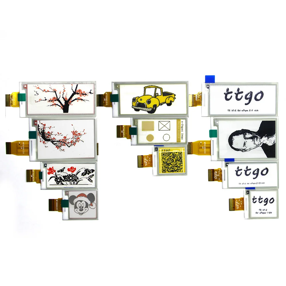 

Электронная бумага, дисплей модуля 1,54/2,13/2,7/2,9 дюйма, модуль E-Ink, желтый/черный/белый для Raspberry Pi для ESP32 T5 T5S