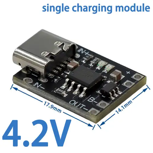 5V Charging and Discharging Integrated Module 3.7V 4.2V18650 Lithium Battery Charging Boost Power Board Protection Type-c - Image 2