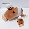 Chef Kapibarasan Capybara Plush Keychain Cute Kawaii Keychains Key Chain Keyring Drawstring Toy Small Gift 2