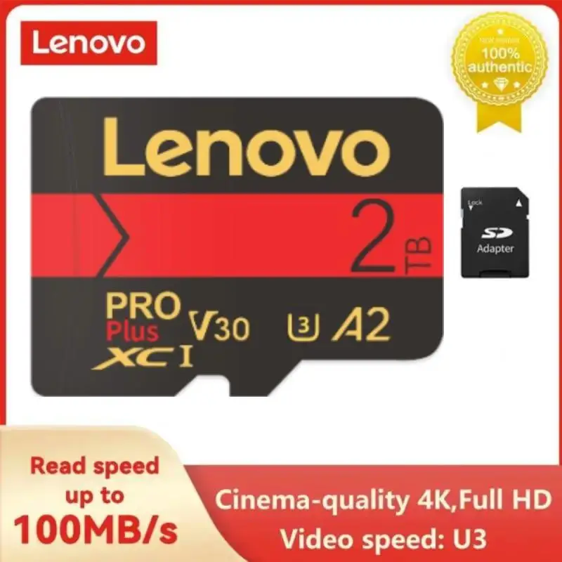 Scheda Sd Lenovo Micro Tf Scheda Di Memoria Originale Da 2Tb Scheda Sd Per Fotocamera U3 Scheda Sd Flash Ad Alta Velocità Da 128Gb Archiviazione Espan