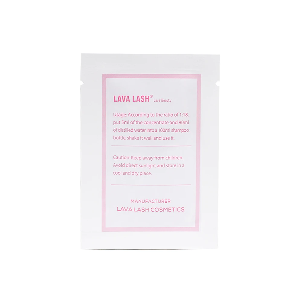 eyelash shampoo 5ml eyelash extension eyelid foaming cleanser wash for extensions and natural lashes mascara remover