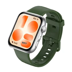 Sport Silicone Replacement Wristband for Huawei Watch Fit - Original Strap in Vibrant Colors (10 military green)