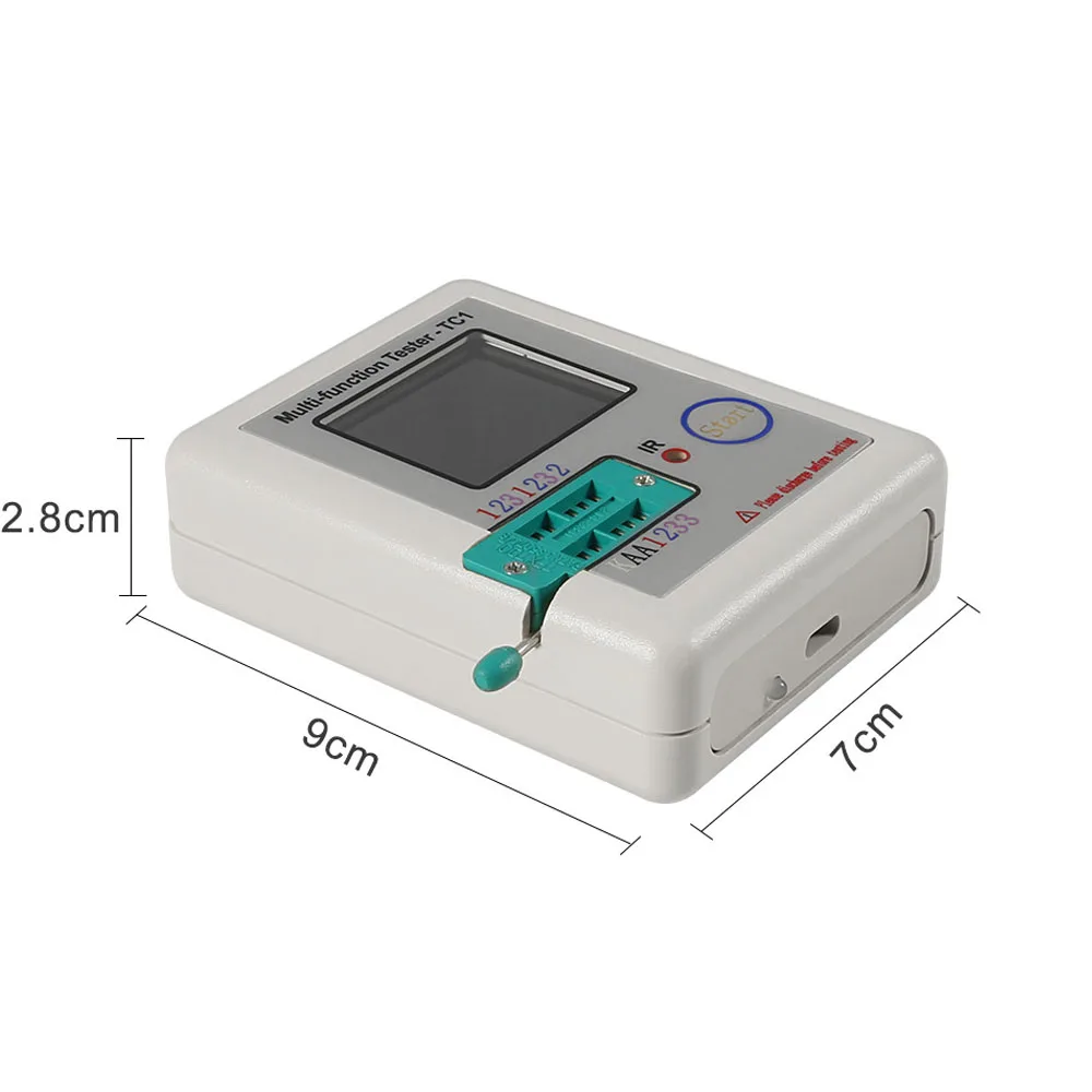 Multimeter For Diode Triode Capacitor Resistor LCR-TC1 Colorful Display Multi-functional 1.8'' TFT Backlight Transistor Tester