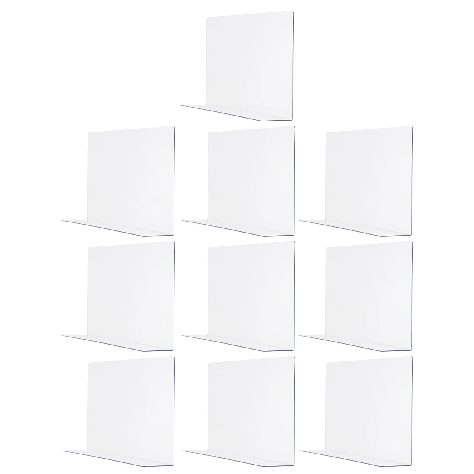 

10 Pcs Partition Plate Plastic Shelving Commodity Clapboards Shelf Divider Wardrobe PVC Side Splitter The Pet