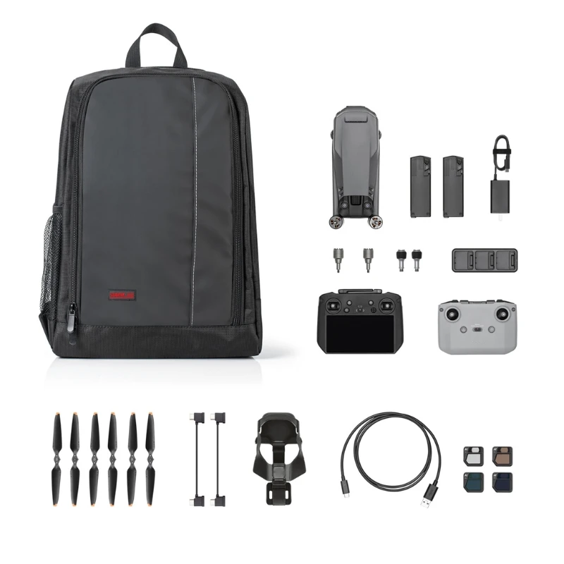 Storage Bag for Mavic 3 Multi Pocket Travel Carrying Bag with Zipper for Mavic 3 Protect Cover X7JC