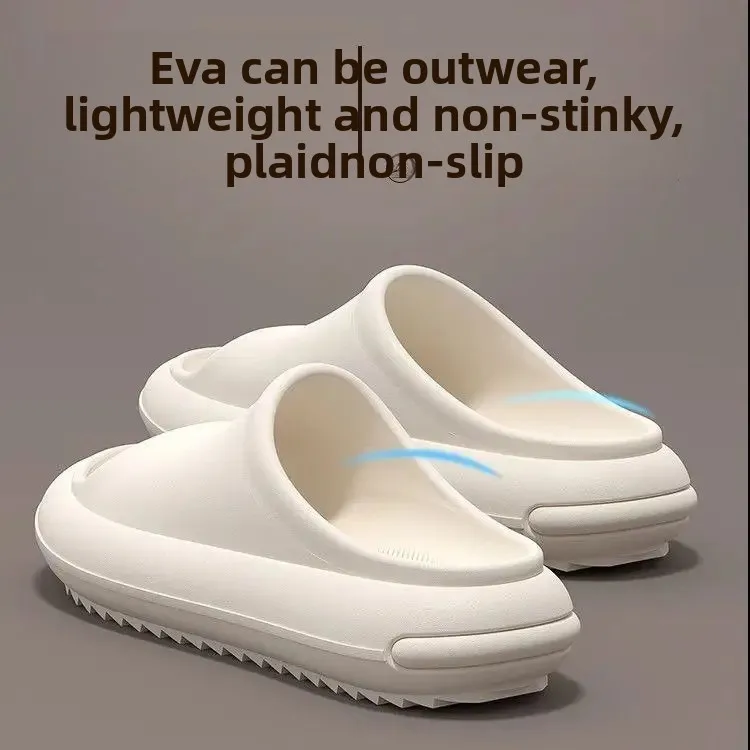 Thick Bottom Slippers Sporty Women's Outdoor Wearable Anti-Slip Odor Control EVA Home Slippers for Men And Teenagers