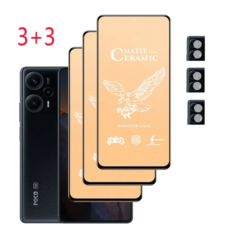 

ceramic film poco F5 screen protectors poco F5 pro phone accessories pocof5 matte film poco f5pro protective film poco f 5 not glass poko/pocco F5 glass