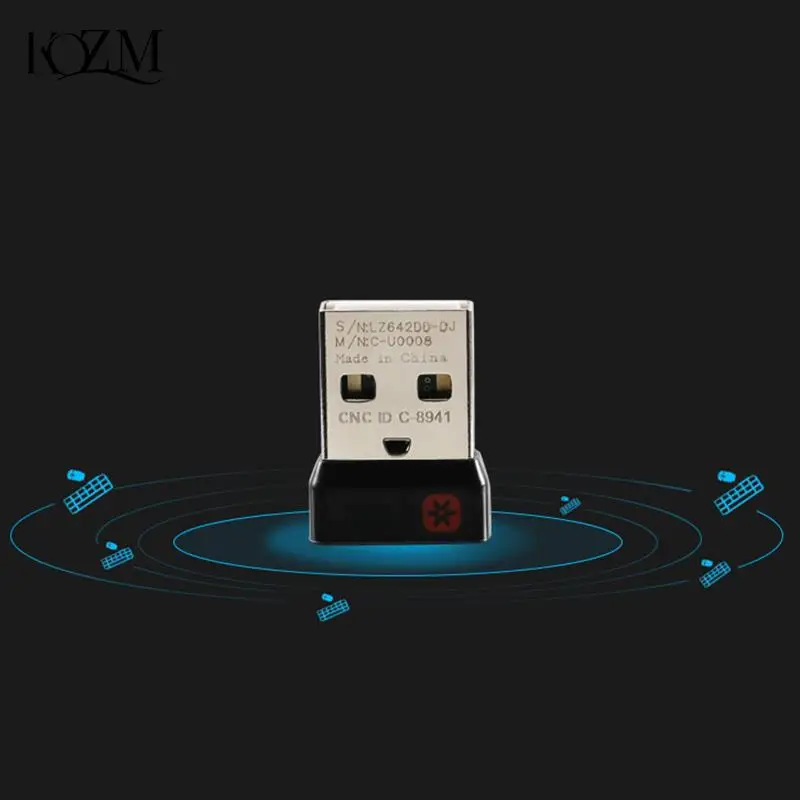 1pc Wireless Dongle Receiver USB Adapter For Mouse Keyboard