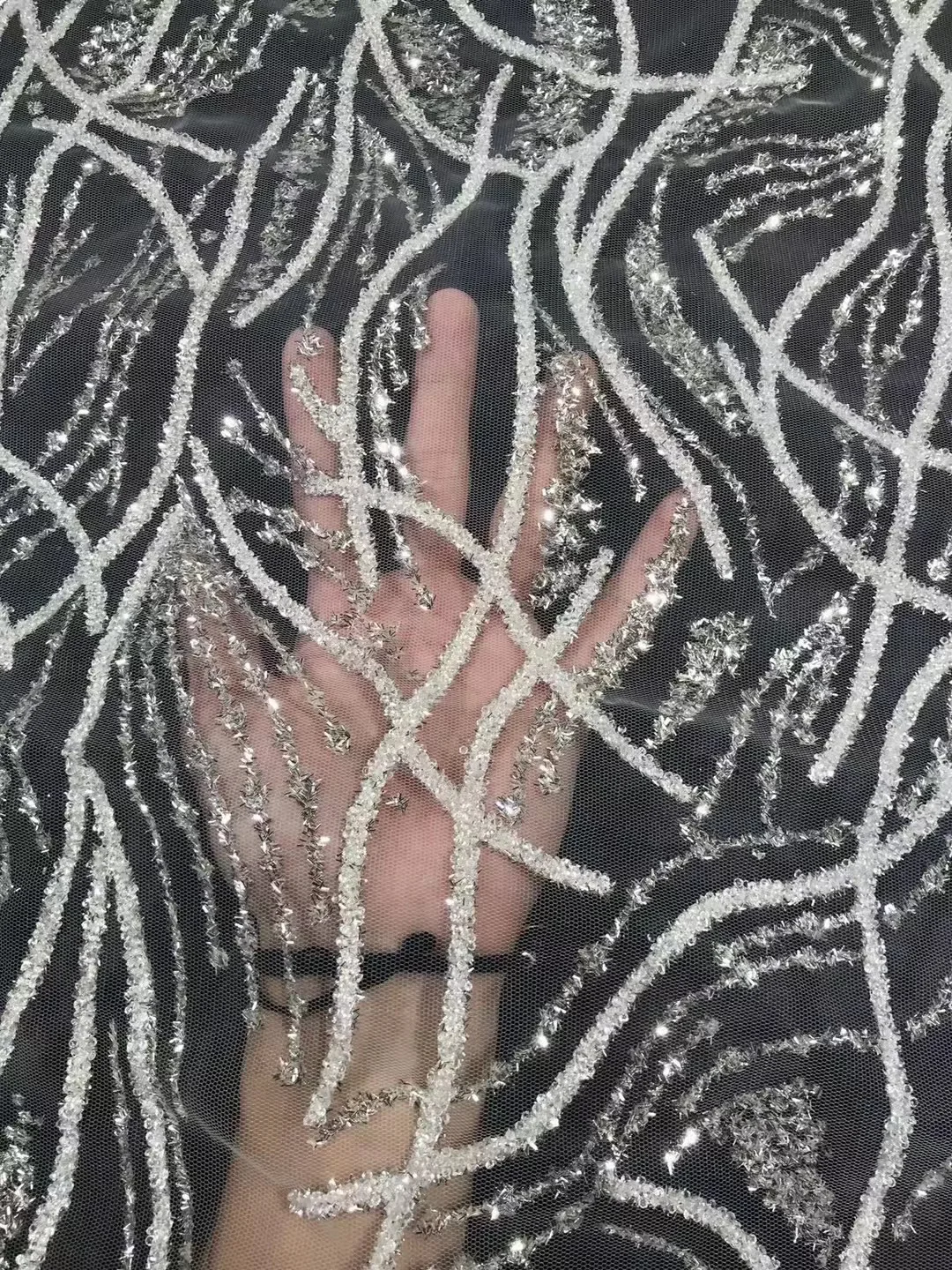 

Новое Изысканное белое свадебное платье с цветочной вышивкой, французское Тюлевое кружево, модные платья в европейском и американском стиле