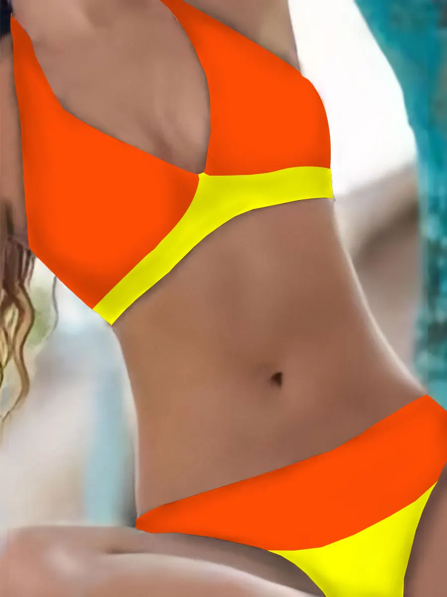 

2024, комплект бикини с оборками, женский купальник с принтом, бикини, комплект бикини с высокой талией, летнее женское бикини