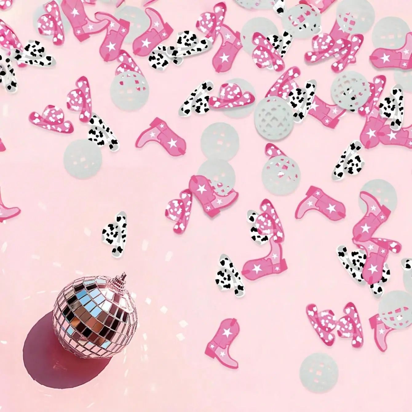 100pcs Disco Western Cowgirl Table Confetti For Bachelorette Paty Horse Race Party Decorations Birthday Disco Hen Party
