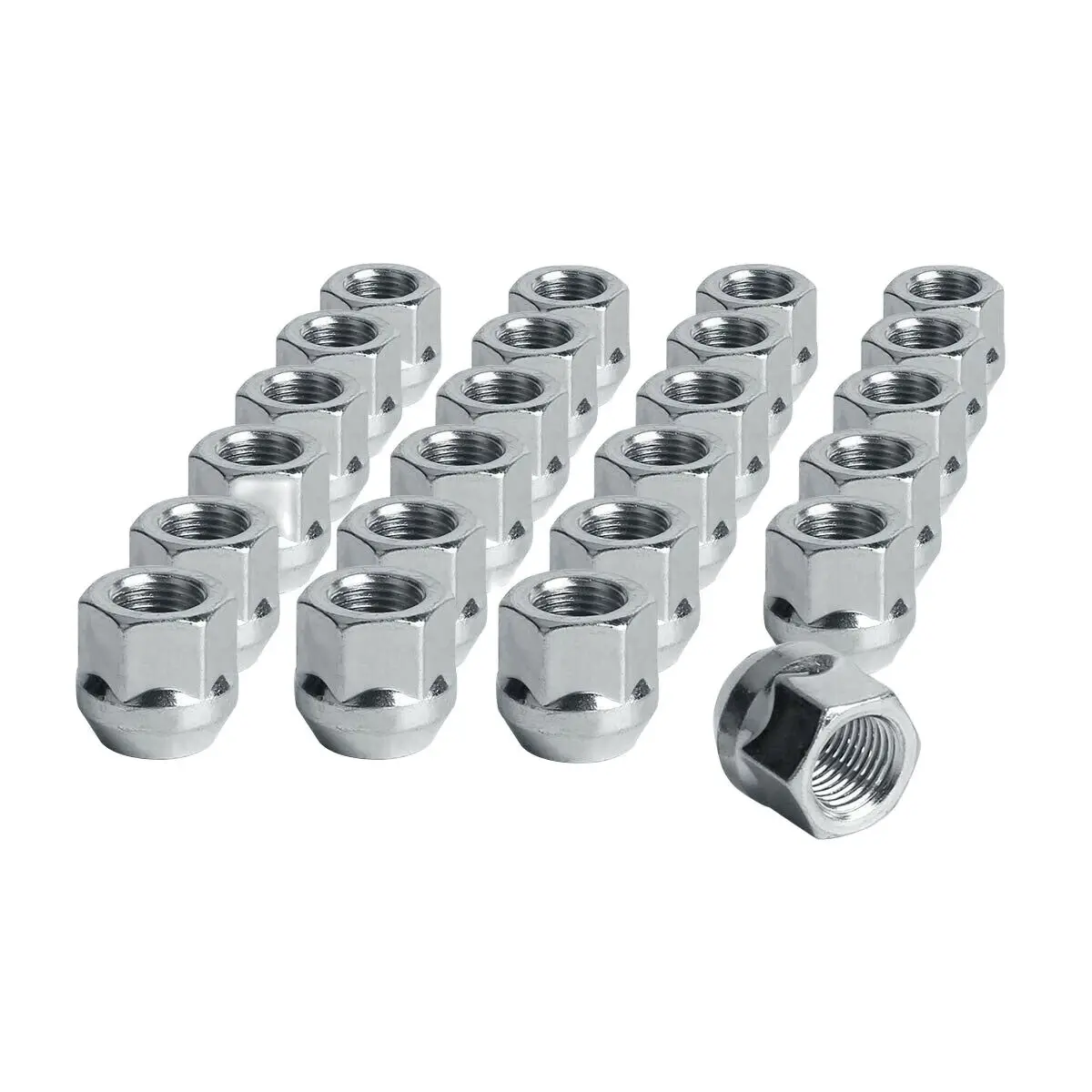 20pc OPEN END CHROME BULGE ACORN LUG NUTS 12x1.5 3/4" HEX LEXUS