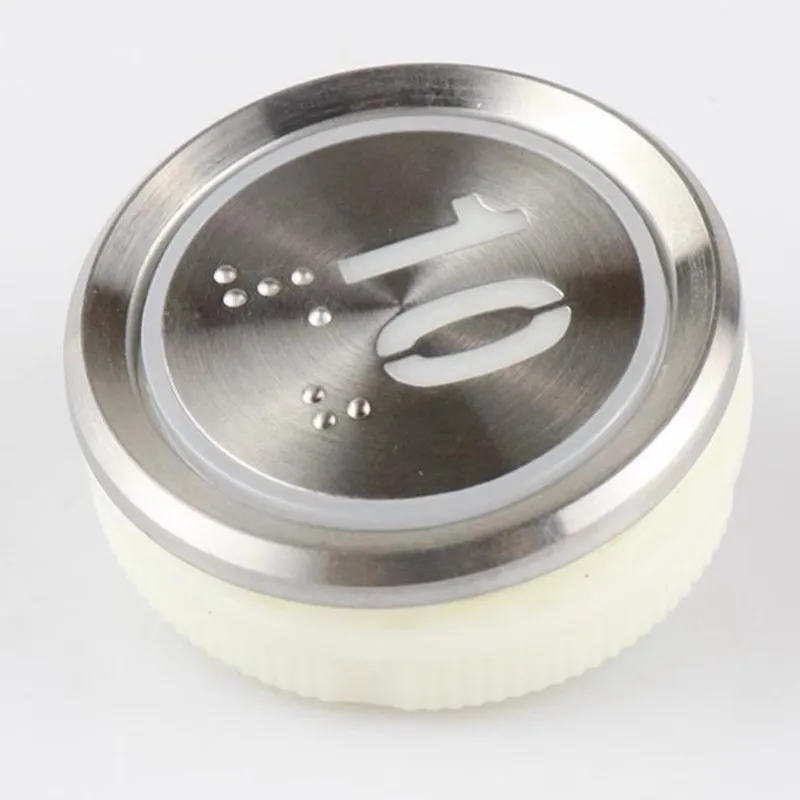 Bouton poussoir d'ascenseur d'uration, acier inoxydable avec braille ou sans braille, diamètre 37mm, DC 24V, MTD310, MTD331, MTD330, 5 pièces