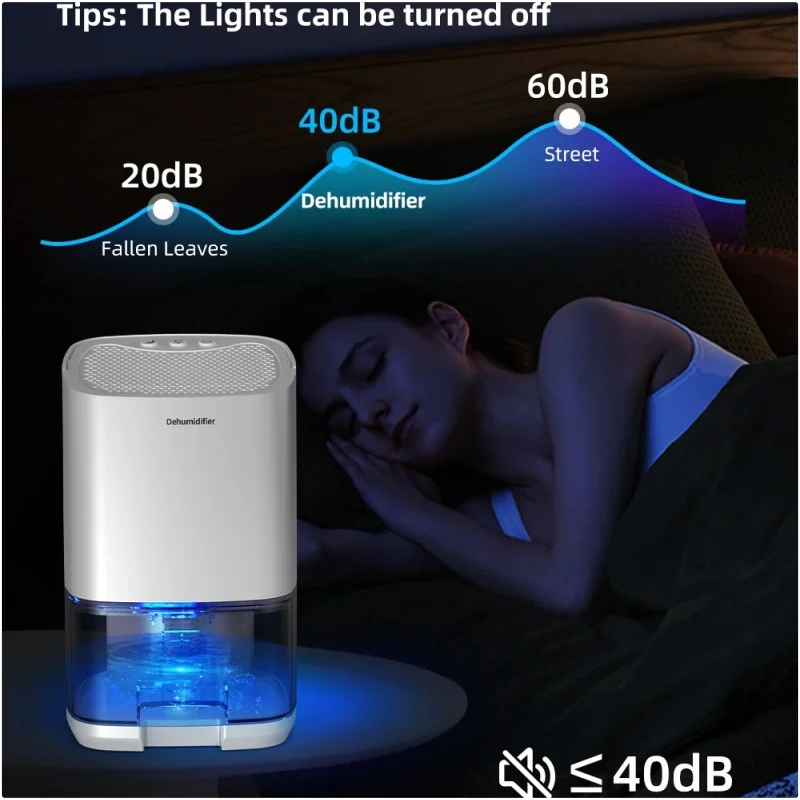 منقي الهواء الذكي مزيل الرطوبة المحمول للمكتب المن...