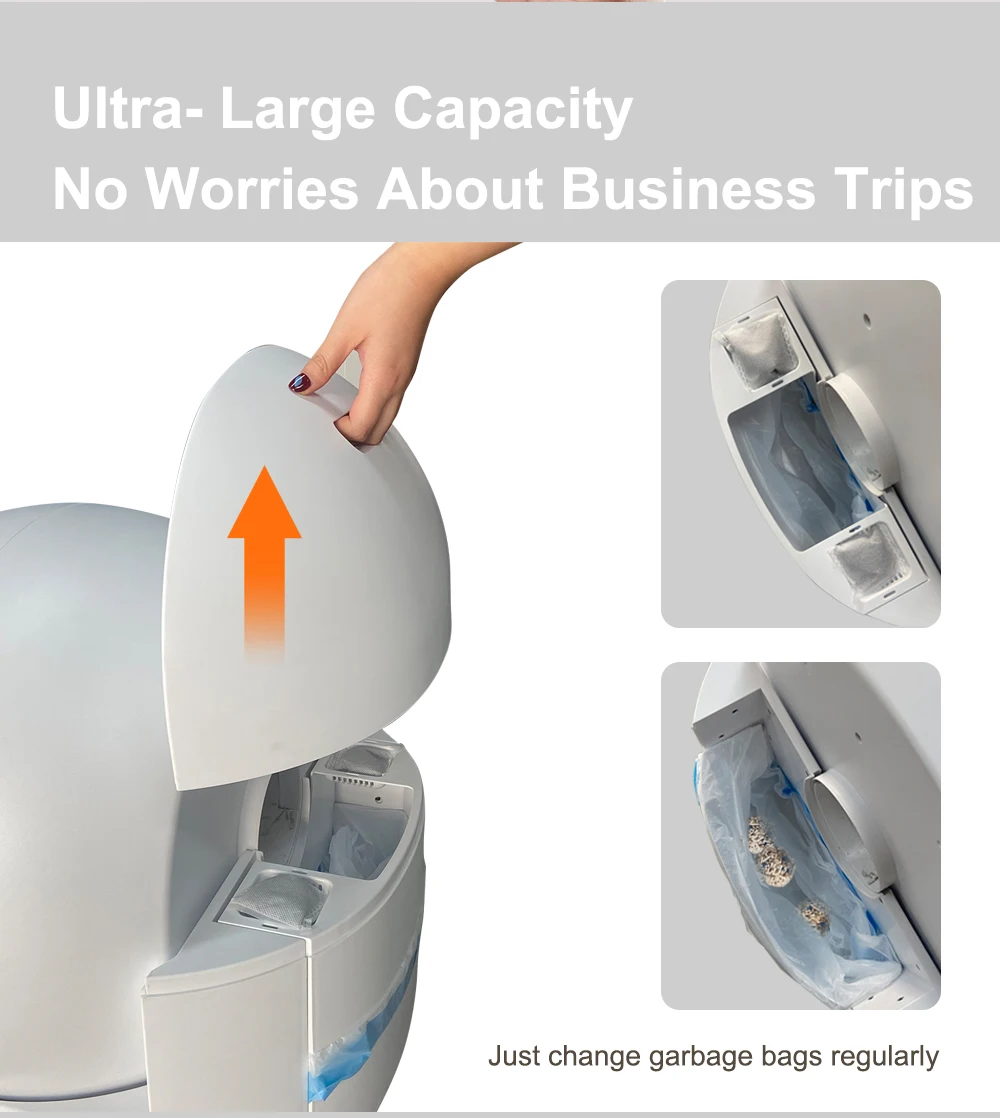 Automatic Self-cleaning Cat Litter Box With App Control For Cats_voghion.com