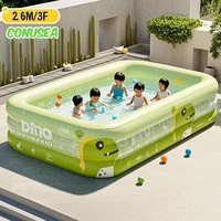 BIG Inflatable Swimming Pool baby Pools 2.6M 1.8M 1.5M Removable Above Ground  Children Large Family Party Pools Outdoor games 5