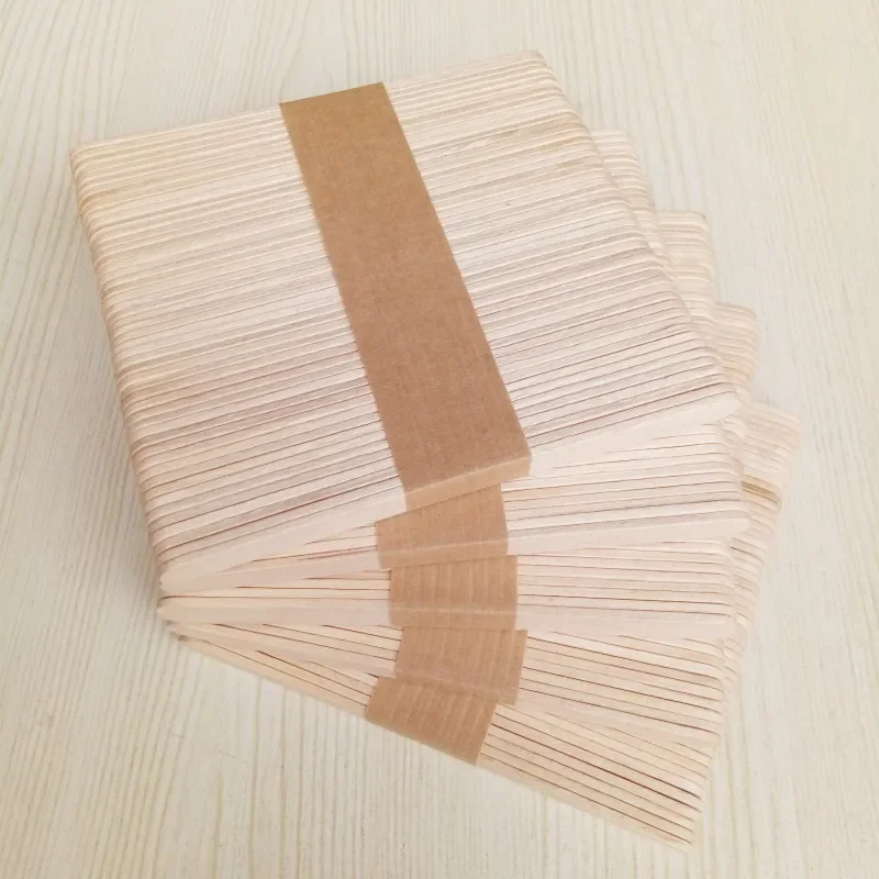 50/100PCS Woman Wooden Body Hair Removal Sticks Wax Waxing Disposable Sticks Beauty Toiletry Kits Wood Tongue Depressor Spatula 6