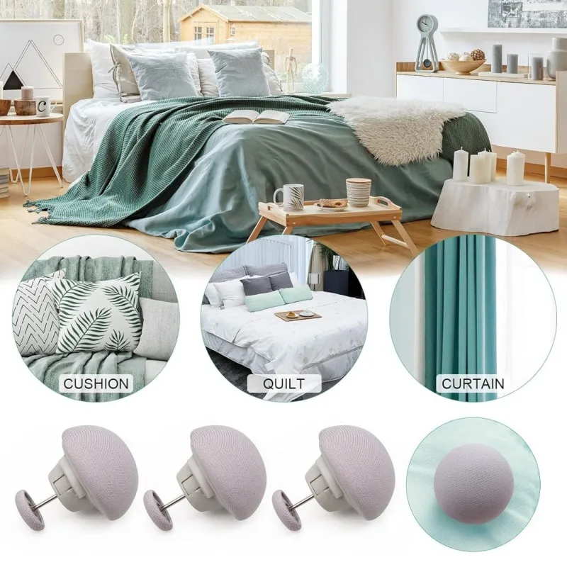 Enhanced Anti-Slip BedSheet Quilt Clip with One-Button Release