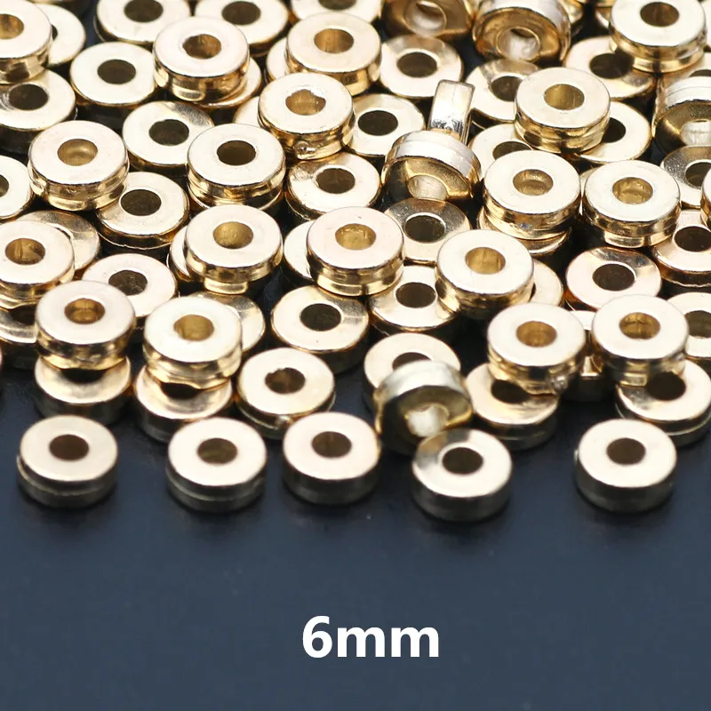 Versatile CCB Charm Spacer Beads - 100pcs Flat Round