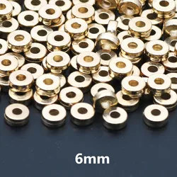 Versatile CCB Charm Spacer Beads - 100pcs Flat Round - 100pcs (1)