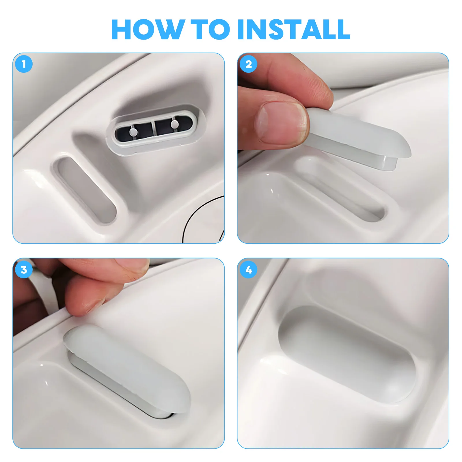 10pcs Toilet Seat Bumper Sprayer Toilet Lid Cushion Pad Seat Pad ers Stop Bumper Lid Bathroom Hardware