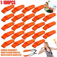 1-100PCS Outdoor Survival Whistle Camping Hiking Rescue Emergency Whistle Diving Football Basketball Match Whistle 1