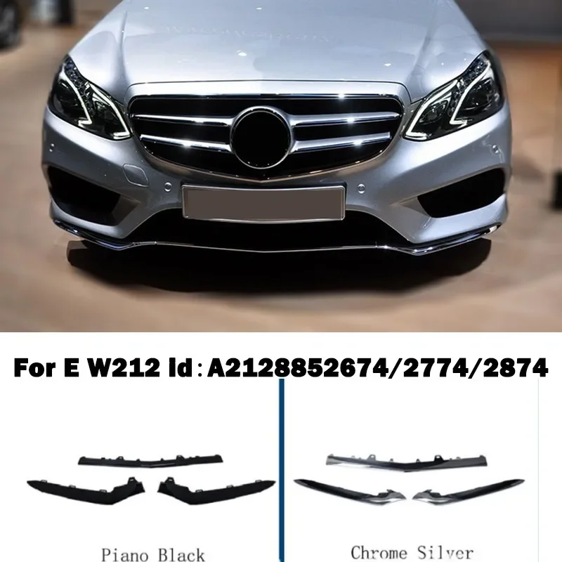 

Voorbumper Lip Spoiler Chrome Plating Trim Voor Mercedes Ben E Klasse W212 E550 E350 E400 A2128852774 A2128852874 A2128852674 E