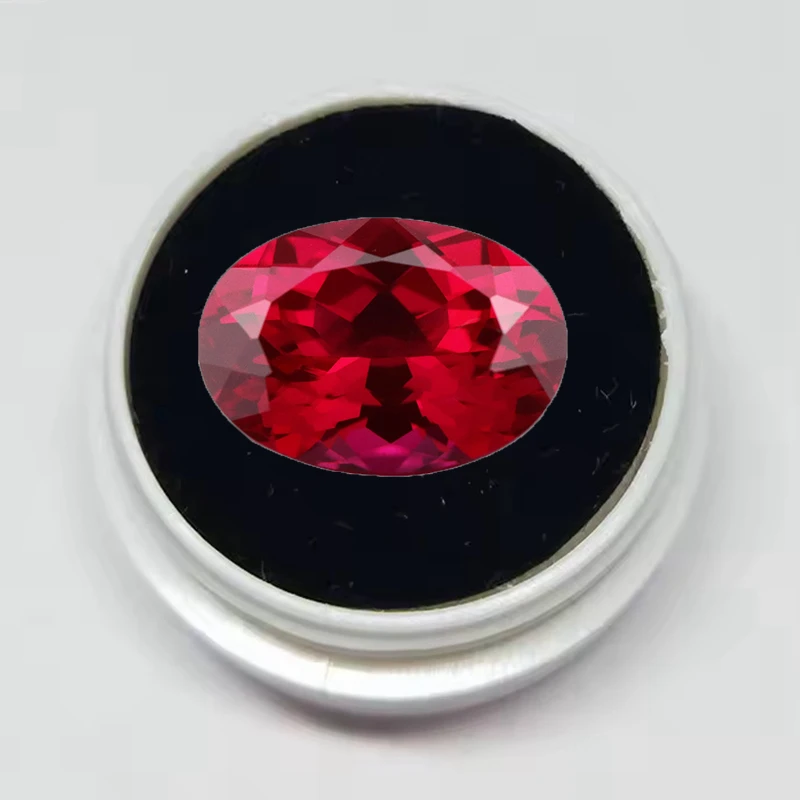 Box Pack Red Ruby 13×18mm 16,0 Karat ovaler Facettenschliff UV-Test Mohs-Härte-Edelsteine ​​für die Schmuckherstellung, Edelsteinsammlung, DIY-Ring, Ohrring – Detail 8