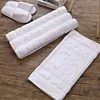 Thicken White Floor Towel For Hotel Home,Foot Bathroom Mat,High Quality 100%Cotton Non-slip Water Uptake Bathtub Towels 50*80cm 4