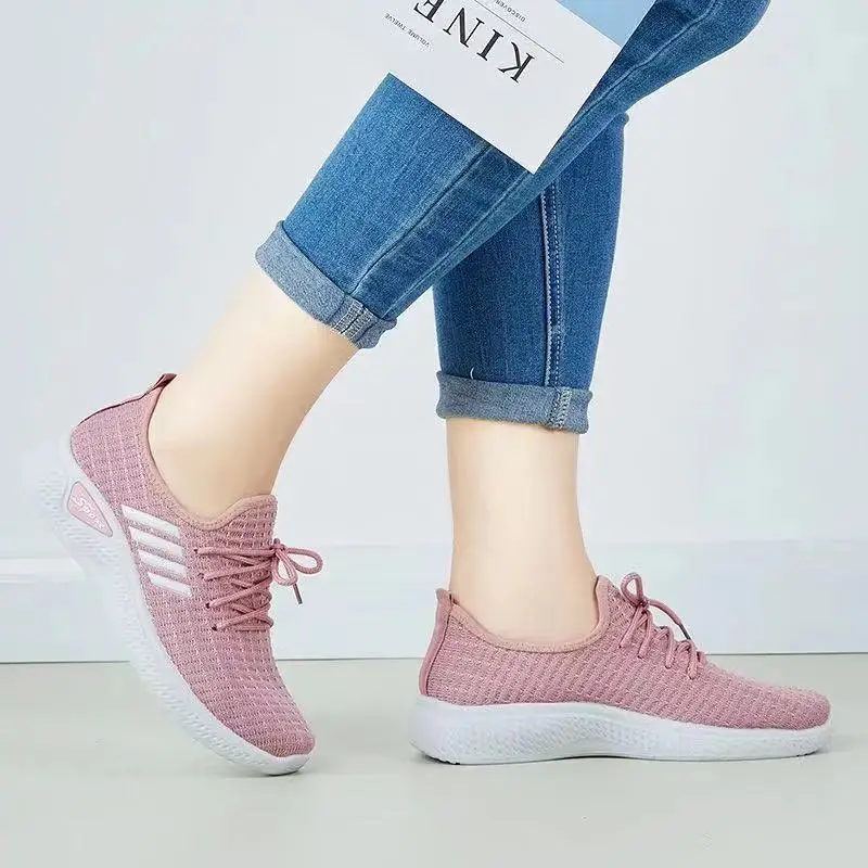 Women Running Shoes Breathable Casual Shoes Outdoor Lightweight Sports Comfortable Fashion Walking Sports Shoes  Mainland China