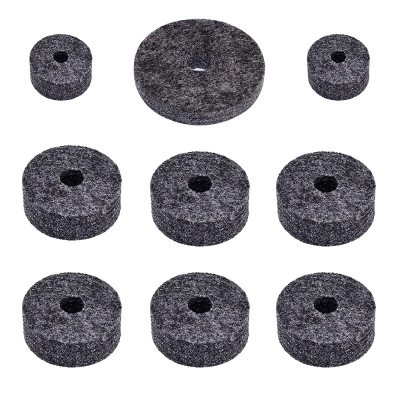 18pcs Drum Accessories Set Black Drums Replacement Felt Set Musical Instrument Accessories drum accessories drum percussion accessories
