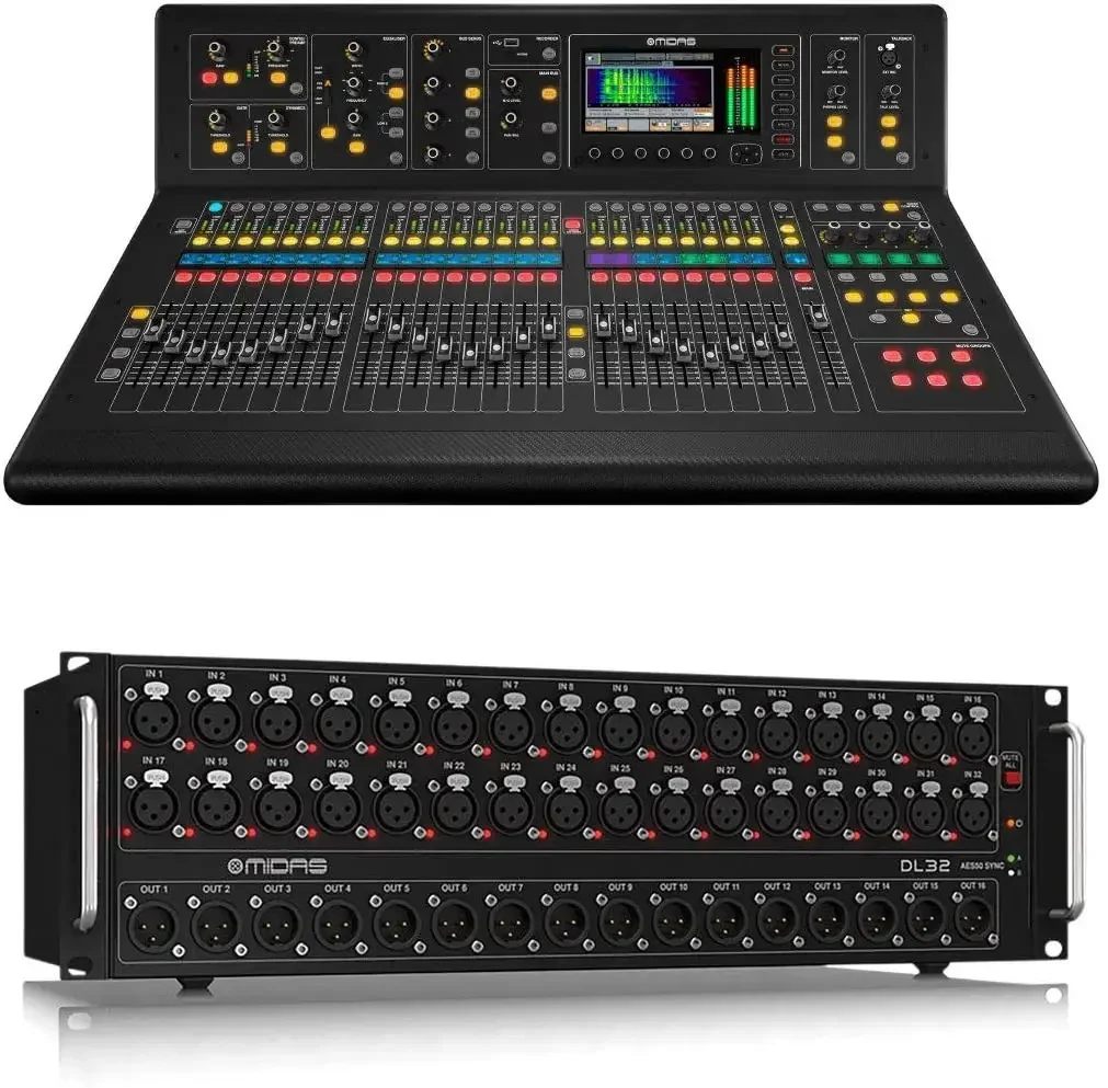 

SUMMER SALES DISCOUNT ON BEST SALES Midas M32R Live Digital Mixer + DL32 Stage Box + 150' Cat5 Network Cable Spool